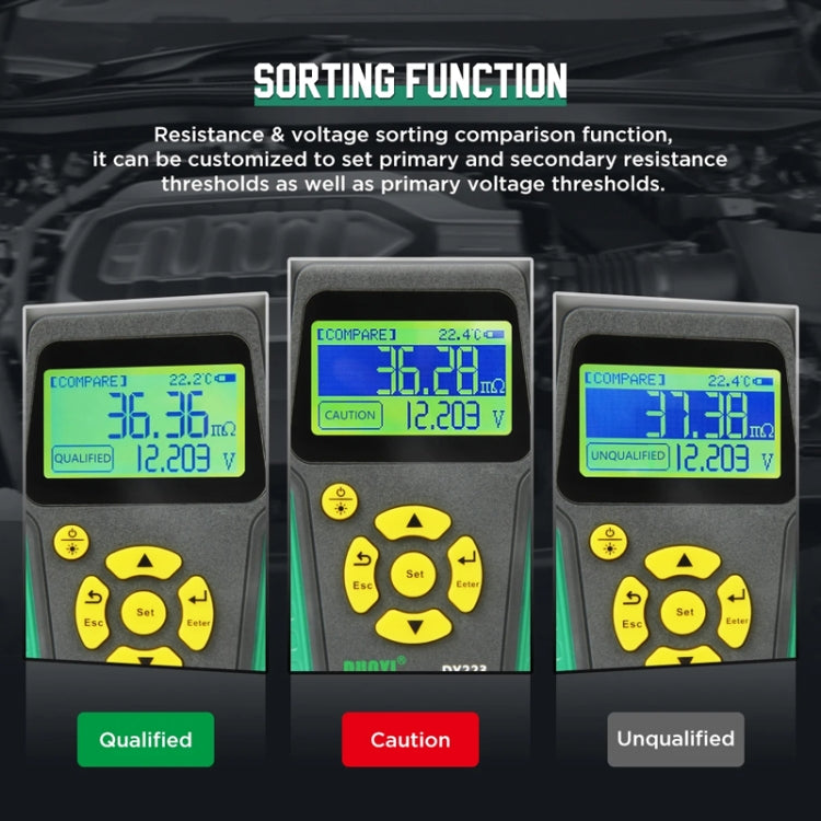 DUOYI DY223 Electrical Vehicle Voltage Testing And Fault Diagnostic Instrument(Test Clip+Guage Pen+Clip Base) - HoMEdemic™ 