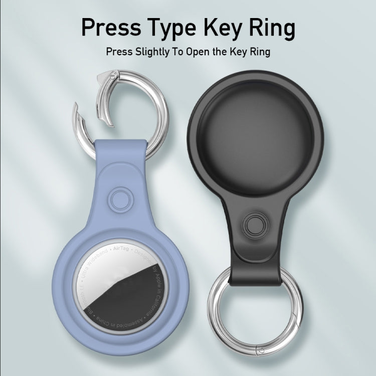 DUX DUCIS 4 PCS / Sets Frosted TPU Protective Case with Key Ring for AirTag 2nd Gen / AirTag 1st Gen - HoMEdemic™ 