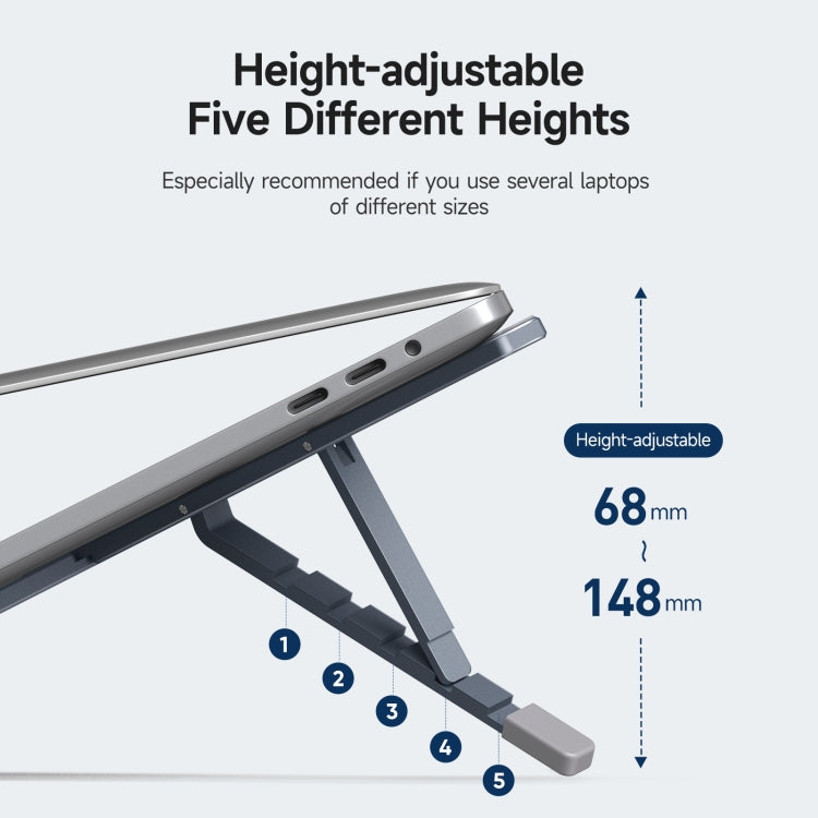 DUX DUCIS Foldable X-shaped Aluminum Laptop Stand(Lead Color) - HoMEdemic™ 