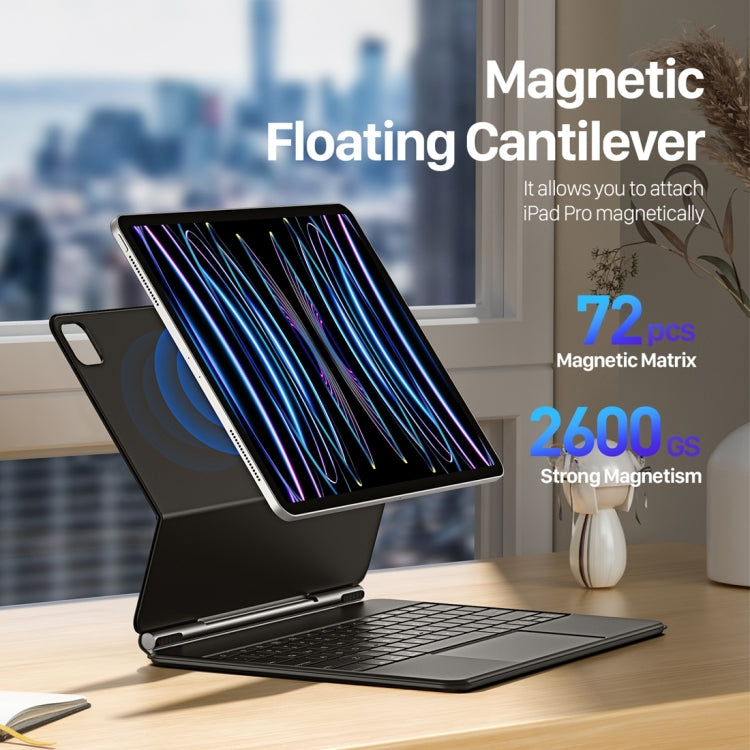 DUX DUCIS MK Series Floating Magnetic Keyboard Tablet Leather Case For iPad Pro 12.9 2021 - HoMEdemic™ 