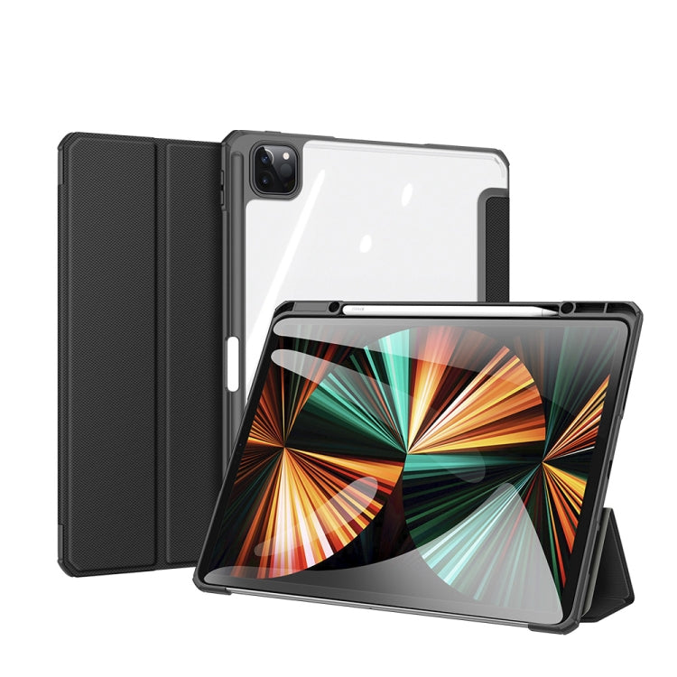 DUX DUCIS TOBY Series Shockproof PU Leather + PC + TPU Horizontal Flip Tablet Case with Holder & Pen Slot & Sleep / Wake-up Function For iPad Pro 12.9 2022 / 2021 / 2020(Black) - HoMEdemic™ 