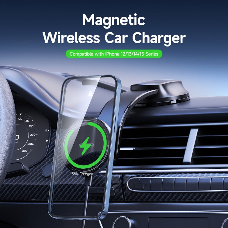 DUZZONA V3 15W Car Magnetic Wireless Charger Phone Holder(Black) - HoMEdemic™ 