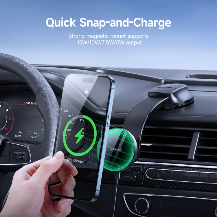 DUZZONA V3 15W Car Magnetic Wireless Charger Phone Holder(Black) - HoMEdemic™ 
