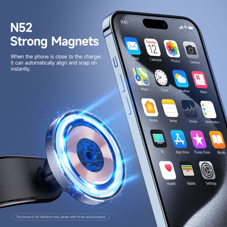 DUZZONA V3 15W Car Magnetic Wireless Charger Phone Holder(Black) - HoMEdemic™ 