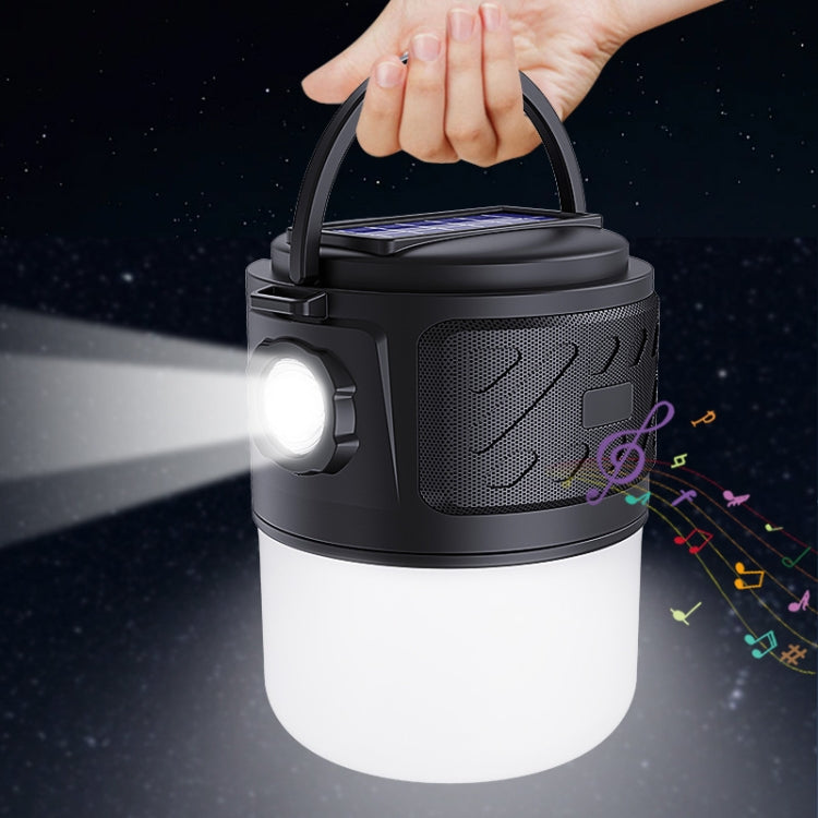 DV-V12 Outdoor Solar Camping Light FM Card Bluetooth Speaker(Red) - HoMEdemic™ 