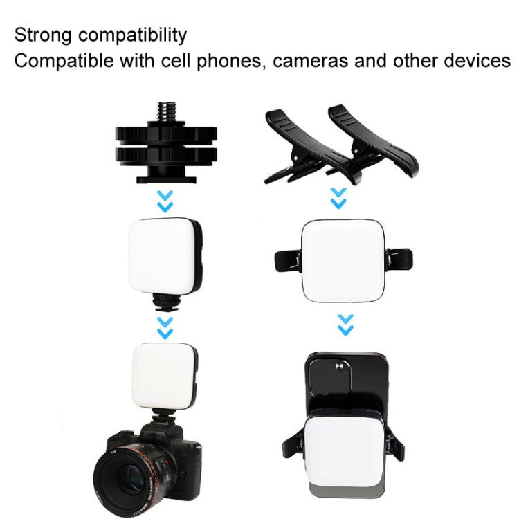 Desiontal V90 Mobile Phone Live Beauty Fill Light LED Pocket Light USB Charging Tofu Lamp(Standard) - HoMEdemic™ 