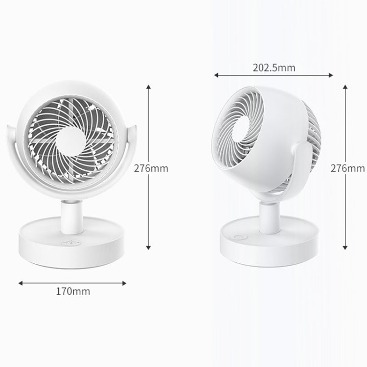 Desktop Air Circulation Fan Household Office Compact Mute Electrical Fan, Style: Battery Model - HoMEdemic™ 