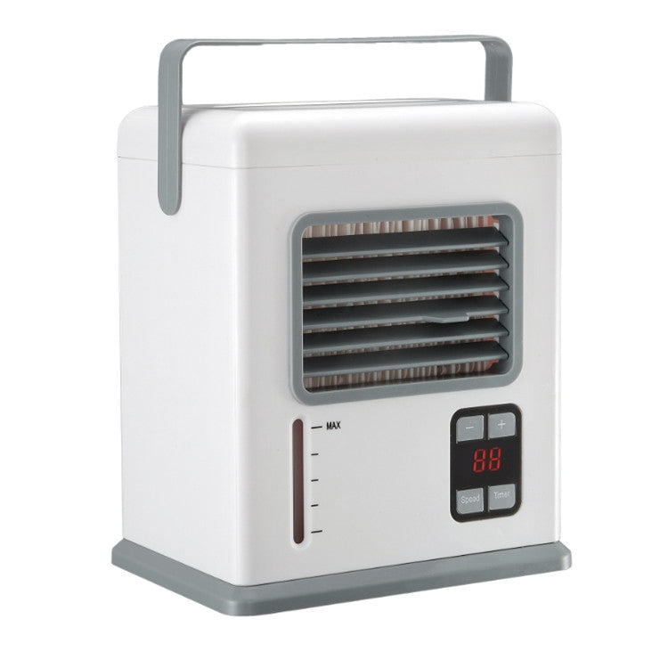 Desktop Air Cooler Battery Plug-in Dual-use Air Conditioning Intelligent Digital Display Mini Air Cooler - HoMEdemic™ 