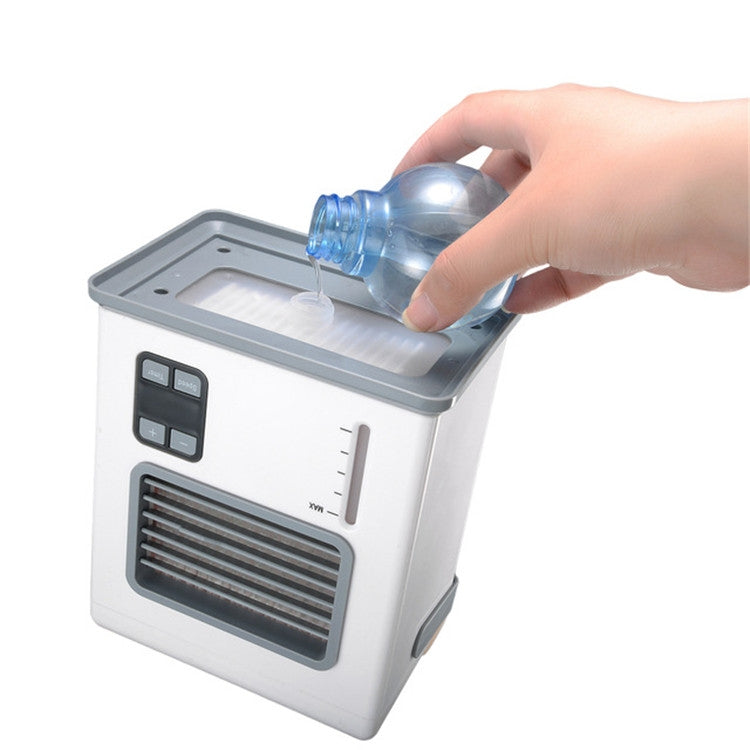 Desktop Air Cooler Battery Plug-in Dual-use Air Conditioning Intelligent Digital Display Mini Air Cooler - HoMEdemic™ 