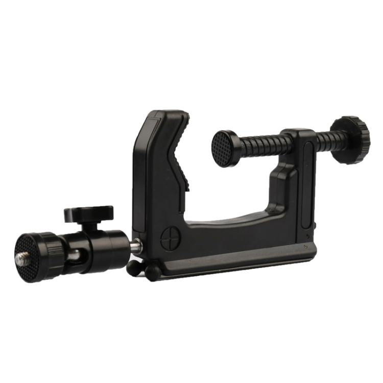 Desktop Fixed Clamp Holder Mount with Tripod Adapter for GoPro, Insta360, DJI and Other Action Cameras, Clamp Size: 1 - 6 cm - HoMEdemic™ 