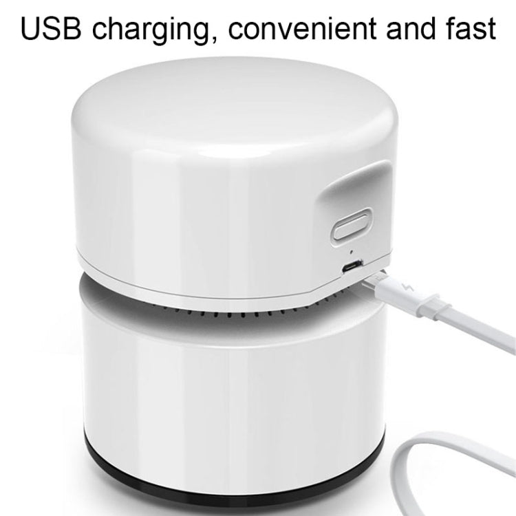 Desktop Mini Vacuum Cleaner USB Rechargeable Office Home Portable Paper Cleaner(Green) - HoMEdemic™ 