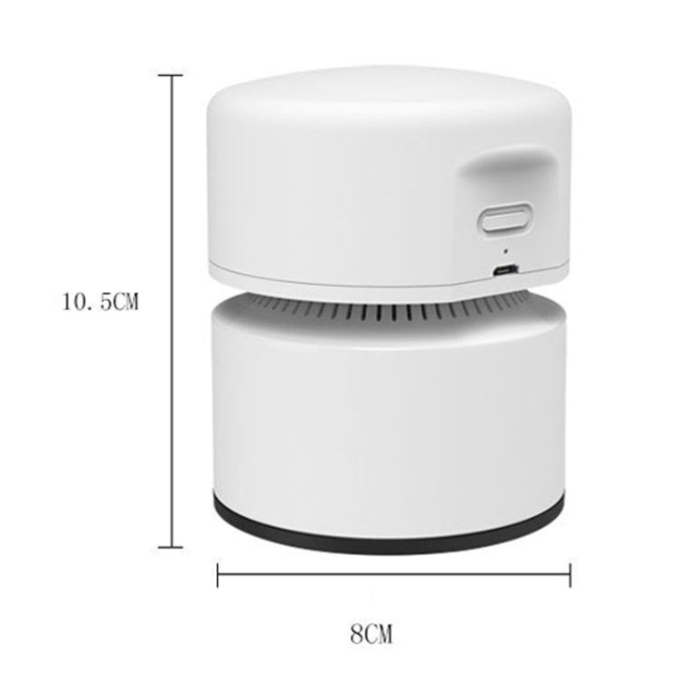 Desktop Mini Vacuum Cleaner USB Rechargeable Office Home Portable Paper Cleaner(White) - HoMEdemic™ 