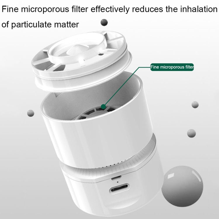 Desktop Mini Vacuum Cleaner USB Rechargeable Office Home Portable Paper Cleaner(White) - HoMEdemic™ 
