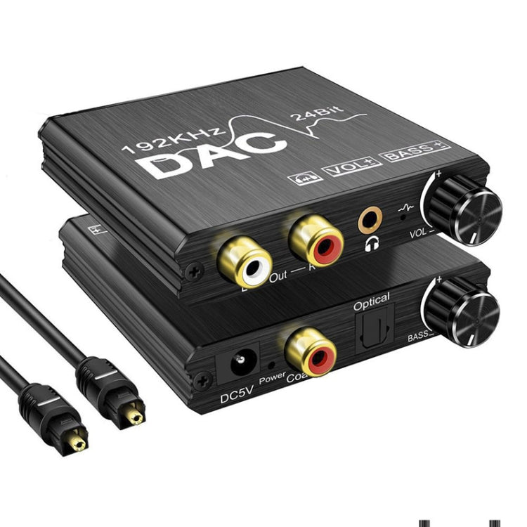 Digital To Analog Audio Converter Stereo Extractor DAC Amplifier Optical SPDIF 192Khz 24Bit - HoMEdemic™ 