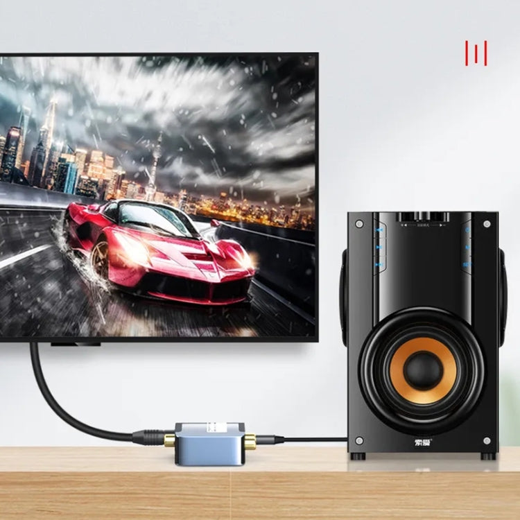 Digital to Analog 3.5 Coaxial Audio Converter, Host + USB Cable - HoMEdemic™ 
