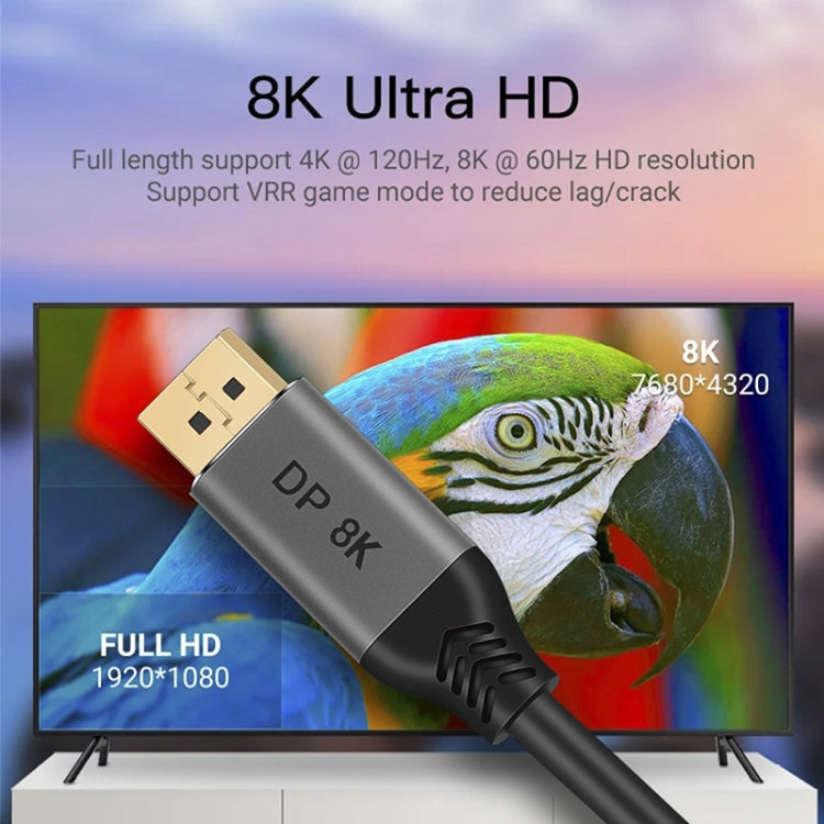 DisplayPort 1.4 Male to Male 8K HDR 60Hz 32.4Gbps Connection Cable, Cable Length:5m - HoMEdemic™ 