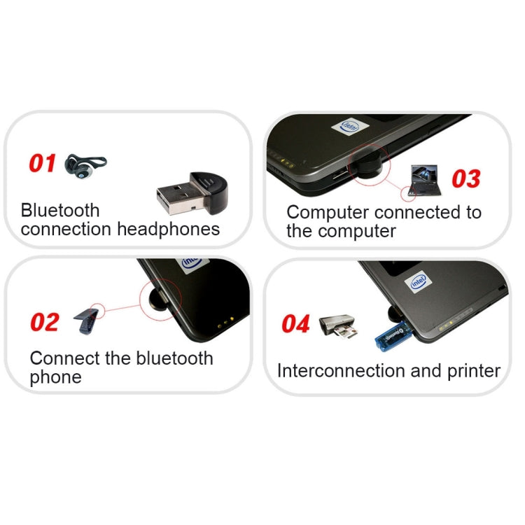 Driveless Bluetooth USB Dongle (Adapter) With CSR Chip,Plug & Play, CSR Chip - HoMEdemic™ 