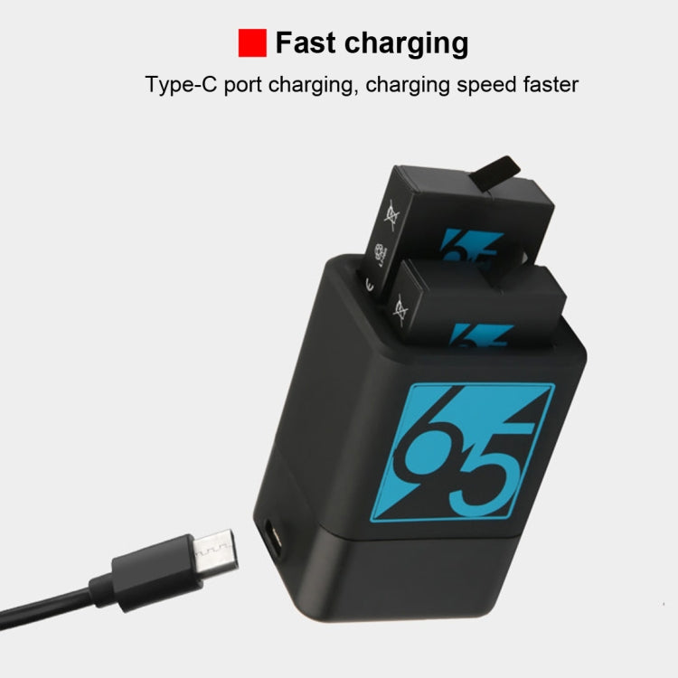 Dual Batteries Charger with USB-C / Type-C Cable for GoPro HERO6 /5 - HoMEdemic™ 