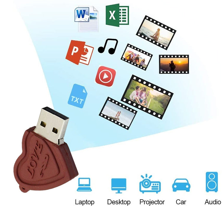 Dual Hearts Style 4GB USB Flash Disk, 4GB, 16GB - HoMEdemic™ 