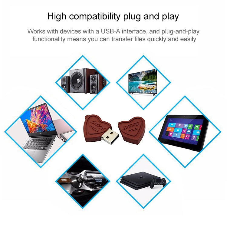 Dual Hearts Style 4GB USB Flash Disk, 4GB, 16GB - HoMEdemic™ 