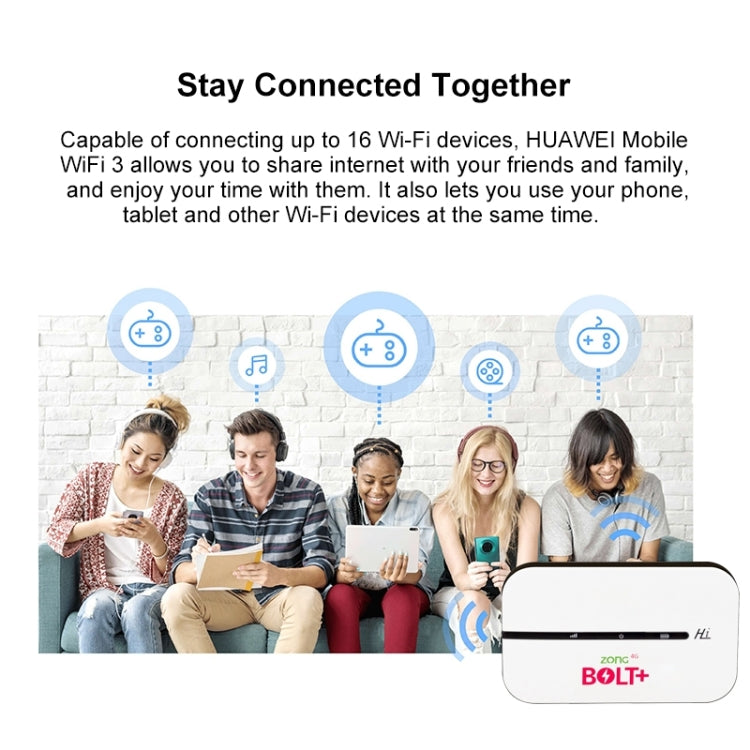 E5576S 4G LTE Router No Lock Card WiFi Support Malay MOD Mobile Router For Europe Asia Africa(White) - HoMEdemic™ 