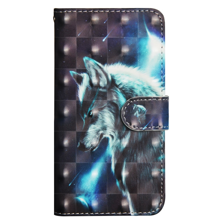 For iPhone SE 2022 / SE 2020 / 8 / 7 3D Painting Pattern Horizontal Flip TPU + PU Leather Case with Holder & Card Slots & Wallet(Wolf) - HoMEdemic™ 