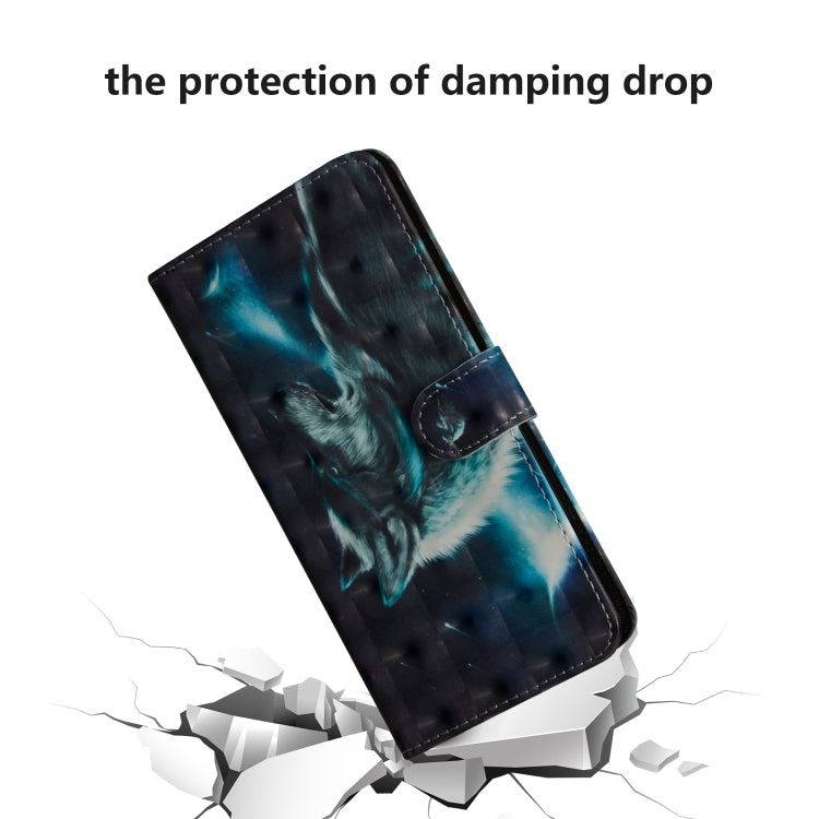 For iPhone SE 2022 / SE 2020 / 8 / 7 3D Painting Pattern Horizontal Flip TPU + PU Leather Case with Holder & Card Slots & Wallet(Wolf) - HoMEdemic™ 