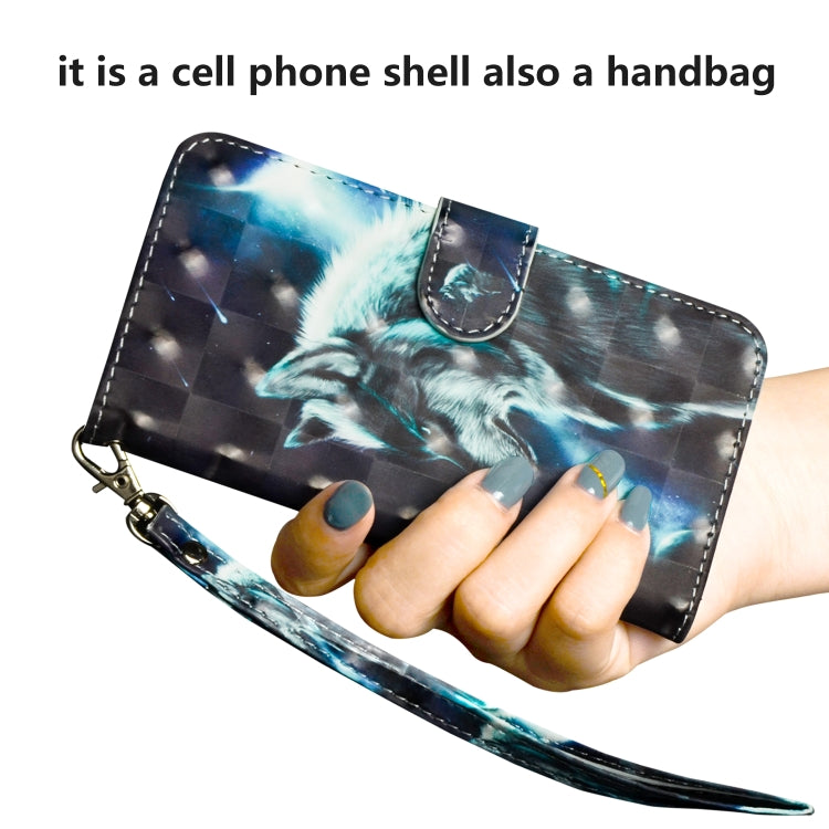 For iPhone SE 2022 / SE 2020 / 8 / 7 3D Painting Pattern Horizontal Flip TPU + PU Leather Case with Holder & Card Slots & Wallet(Wolf) - HoMEdemic™ 