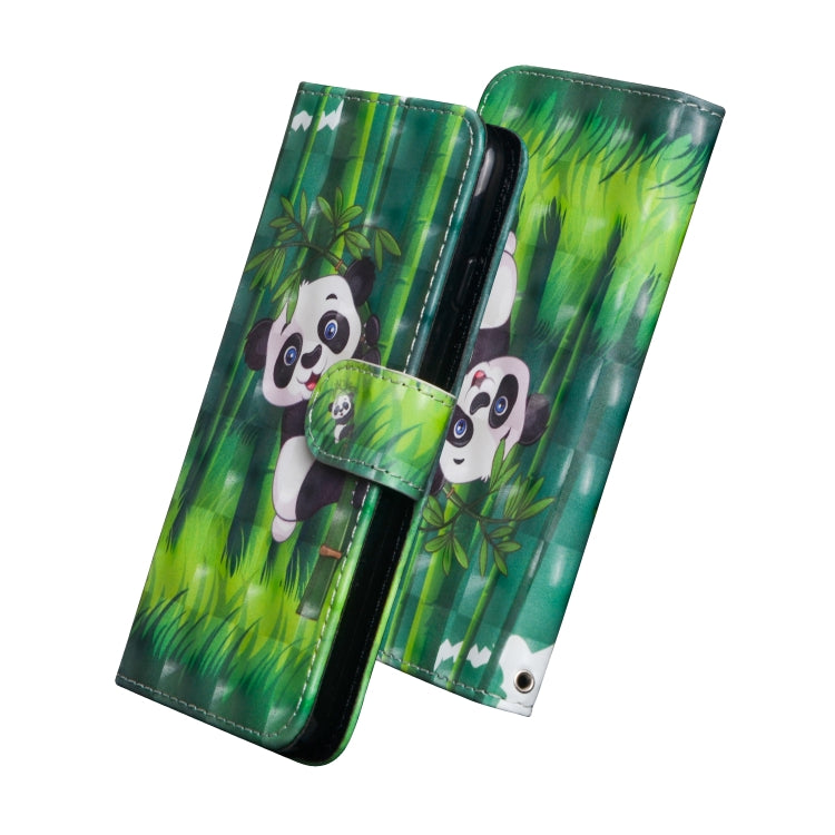 For iPhone SE 2022 / SE 2020 / 8 / 7 3D Painting Pattern Horizontal Flip TPU + PU Leather Case with Holder & Card Slots & Wallet(Bamboo Panda) - HoMEdemic™ 