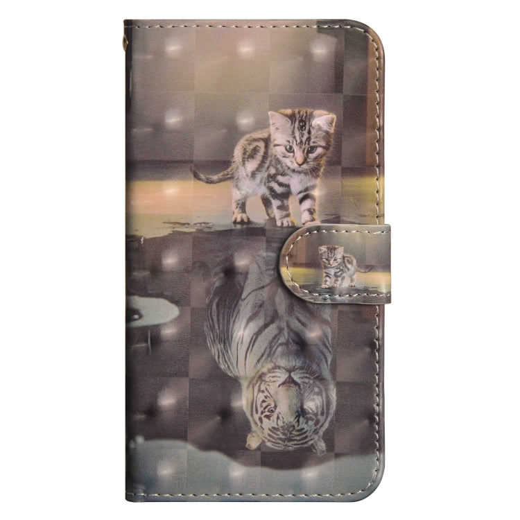 For iPhone SE 2022 / SE 2020 / 8 / 7 3D Painting Pattern Horizontal Flip TPU + PU Leather Case with Holder & Card Slots & Wallet(Cat Tiger) - HoMEdemic™ 