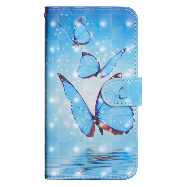 For iPhone SE 2022 / SE 2020 / 8 / 7 3D Painting Pattern Horizontal Flip TPU + PU Leather Case with Holder & Card Slots & Wallet(Three Butterfly) - HoMEdemic™ 