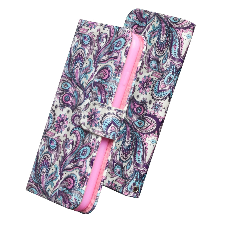 For iPhone SE 2022 / SE 2020 / 8 / 7 3D Painting Pattern Horizontal Flip TPU + PU Leather Case with Holder & Card Slots & Wallet(Spiral Pattern) - HoMEdemic™ 