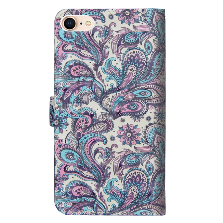 For iPhone SE 2022 / SE 2020 / 8 / 7 3D Painting Pattern Horizontal Flip TPU + PU Leather Case with Holder & Card Slots & Wallet(Spiral Pattern) - HoMEdemic™ 