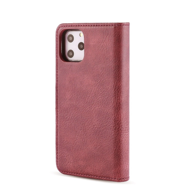 For iPhone 11 Pro Max DG.MING Crazy Horse Texture Flip Detachable Magnetic Leather Case with Holder & Card Slots & Wallet (Red) - HoMEdemic™ 
