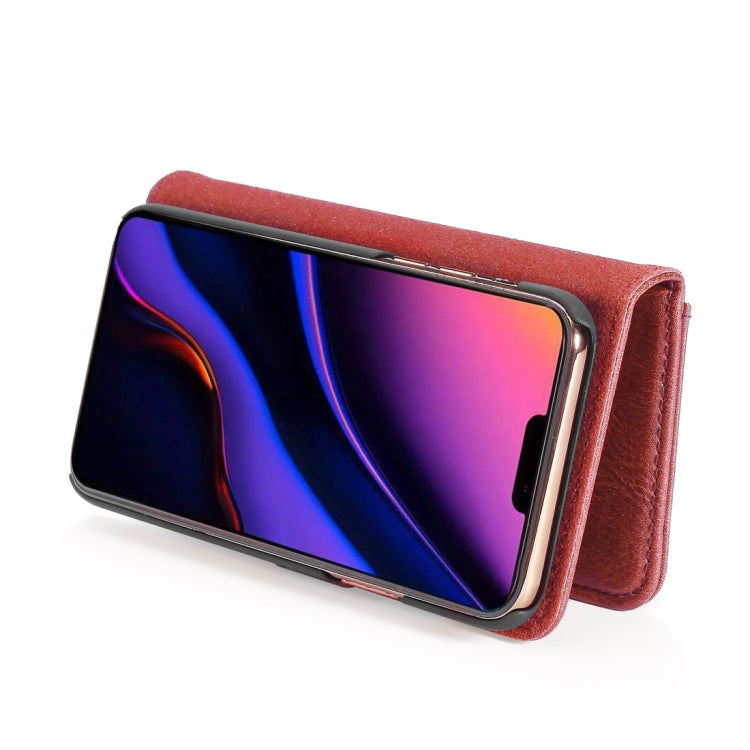 For iPhone 11 Pro Max DG.MING Crazy Horse Texture Flip Detachable Magnetic Leather Case with Holder & Card Slots & Wallet (Red) - HoMEdemic™ 