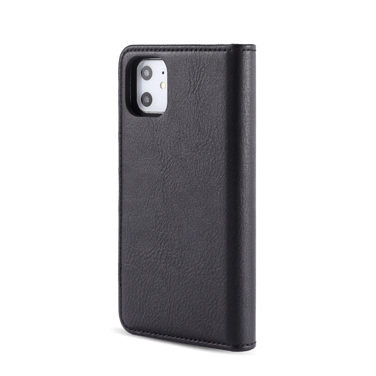 For iPhone 11 DG.MING Crazy Horse Texture Flip Detachable Magnetic Leather Case with Holder & Card Slots & Wallet (Black) - HoMEdemic™ 