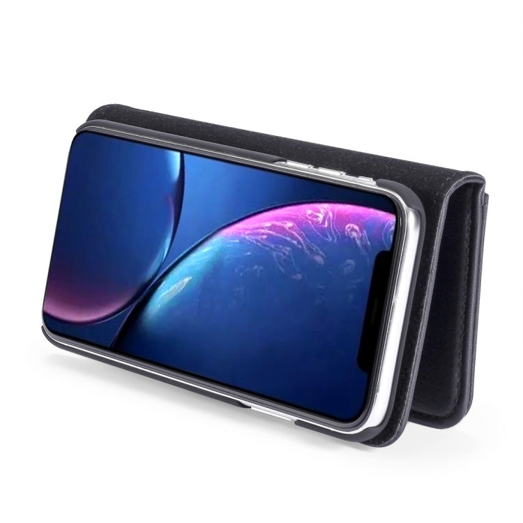 For iPhone 11 DG.MING Crazy Horse Texture Flip Detachable Magnetic Leather Case with Holder & Card Slots & Wallet (Black) - HoMEdemic™ 