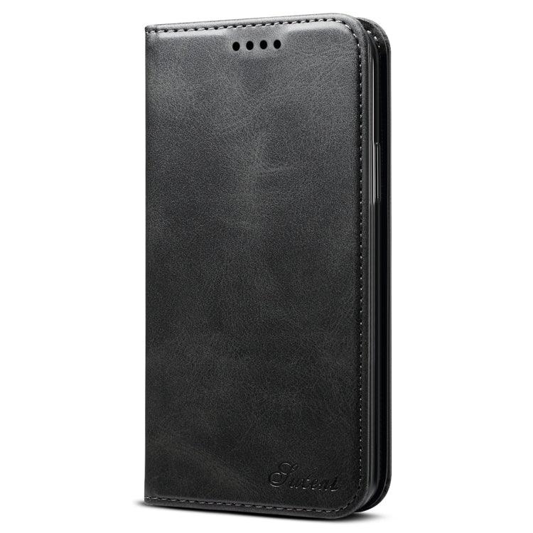 Suteni Calf Texture Horizontal Flip Leather Case with Holder & Card Slots & Wallet for iPhone 11 Pro Max(Black) - HoMEdemic™ 