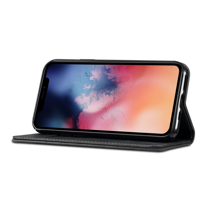 Suteni Calf Texture Horizontal Flip Leather Case with Holder & Card Slots & Wallet for iPhone 11 Pro Max(Black) - HoMEdemic™ 