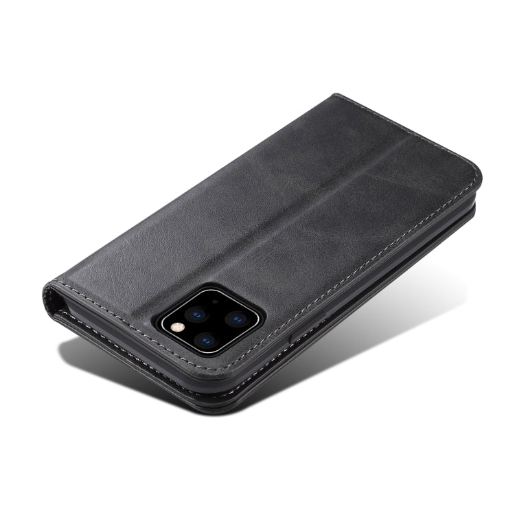 Suteni Calf Texture Horizontal Flip Leather Case with Holder & Card Slots & Wallet for iPhone 11 Pro Max(Black) - HoMEdemic™ 