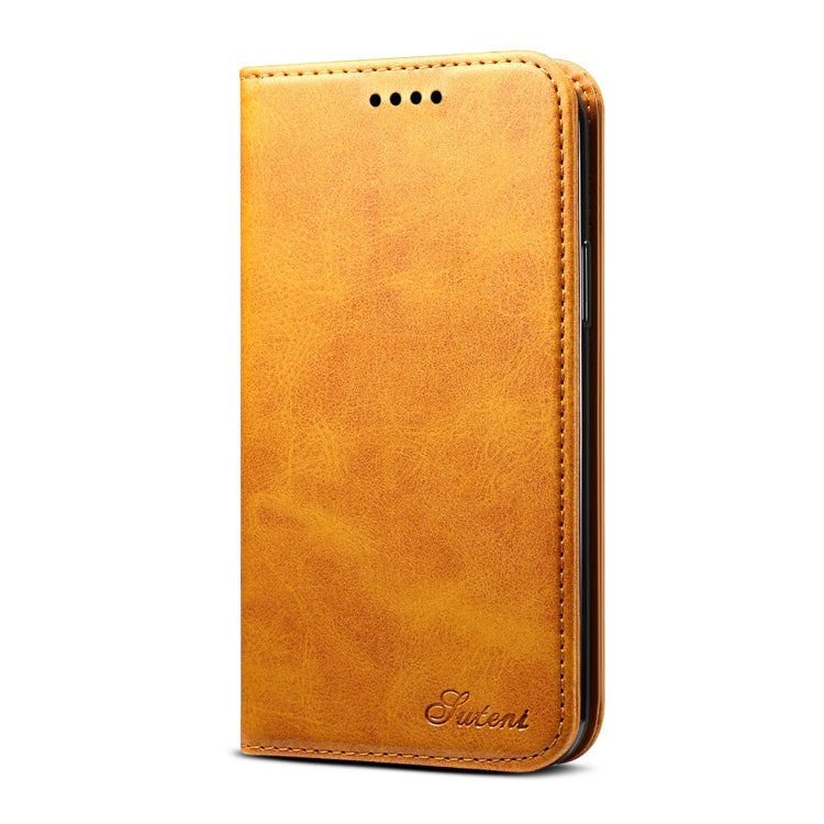 Suteni Calf Texture Horizontal Flip Leather Case with Holder & Card Slots & Wallet for iPhone 11 Pro Max(Khaki) - HoMEdemic™ 