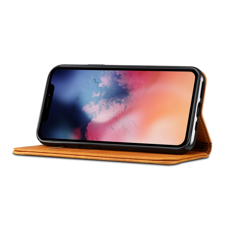 Suteni Calf Texture Horizontal Flip Leather Case with Holder & Card Slots & Wallet for iPhone 11 Pro Max(Khaki) - HoMEdemic™ 