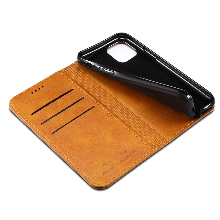 Suteni Calf Texture Horizontal Flip Leather Case with Holder & Card Slots & Wallet for iPhone 11 Pro Max(Khaki) - HoMEdemic™ 