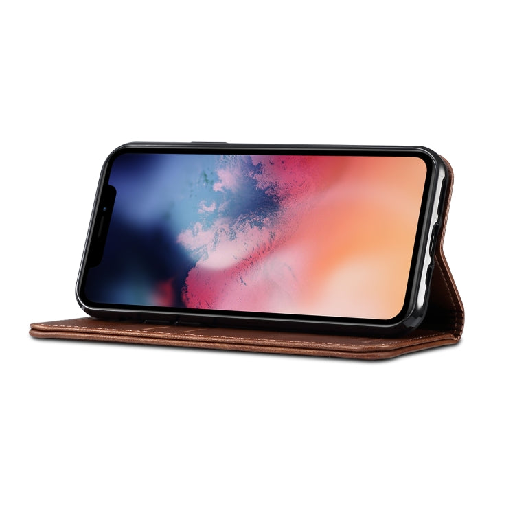 Suteni Calf Texture Horizontal Flip Leather Case with Holder & Card Slots & Wallet for iPhone 11 Pro Max(Brown) - HoMEdemic™ 