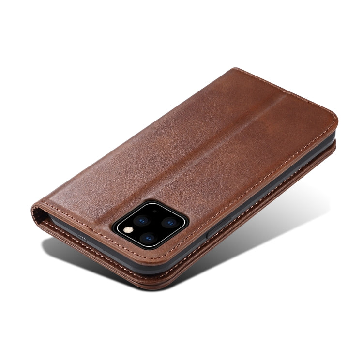 Suteni Calf Texture Horizontal Flip Leather Case with Holder & Card Slots & Wallet for iPhone 11 Pro Max(Brown) - HoMEdemic™ 