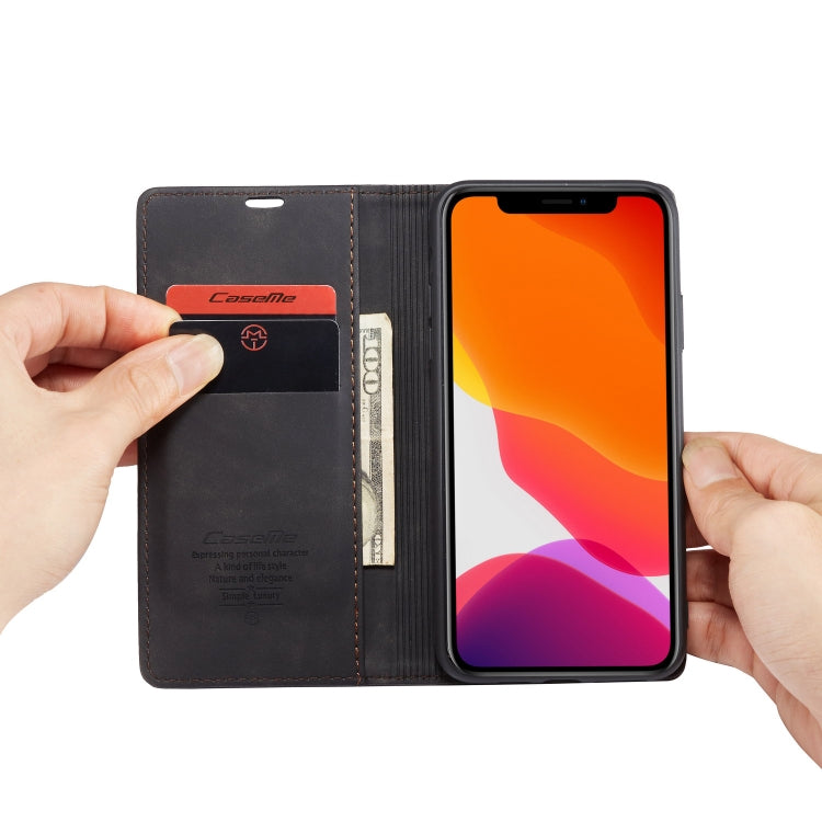 CaseMe-013 Multifunctional Horizontal Flip Leather Case with Card Slot & Holder & Wallet for iPhone 11 Pro(Black) - HoMEdemic™ 