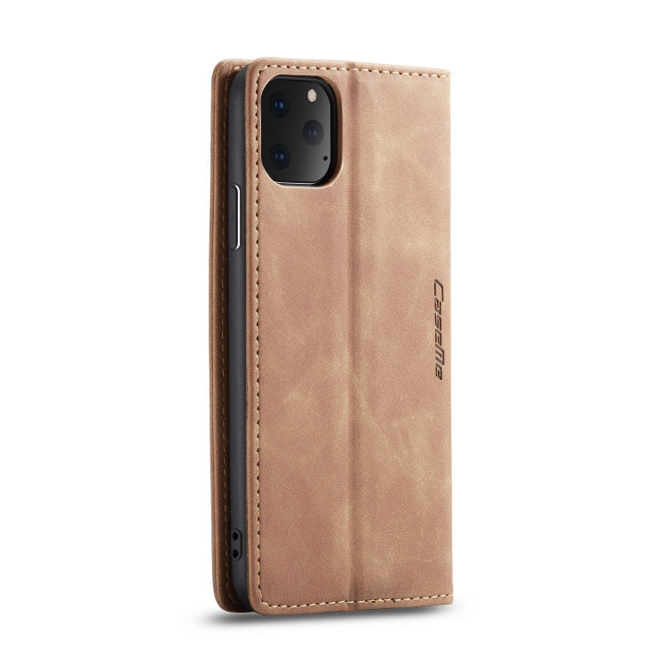 CaseMe-013 Multifunctional Horizontal Flip Leather Case with Card Slot & Holder & Wallet for iPhone 11 Pro Max(Brown) - HoMEdemic™ 