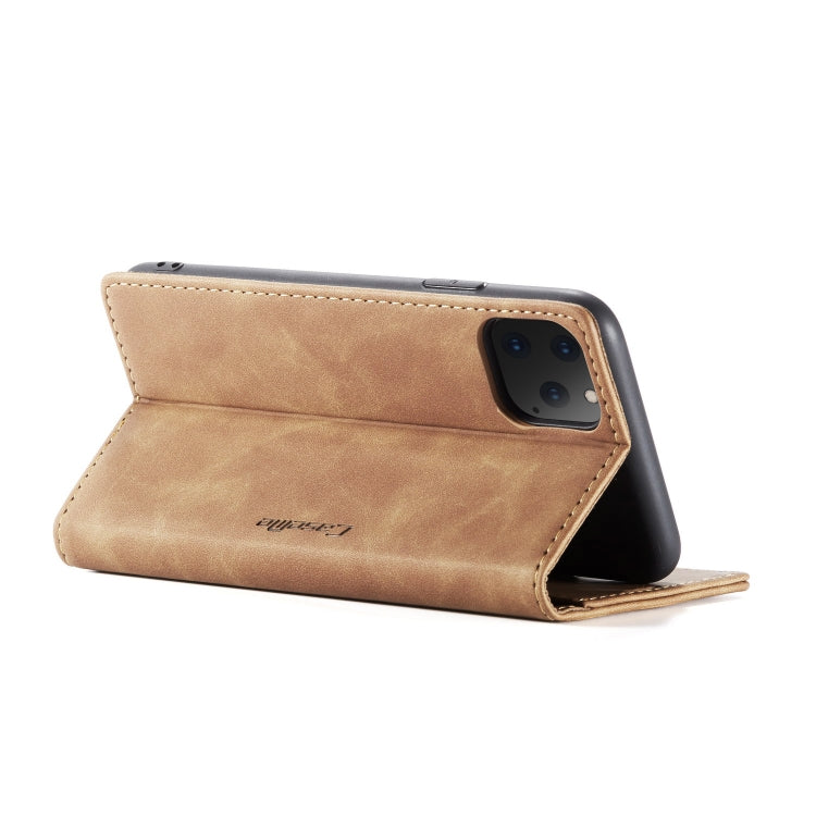 CaseMe-013 Multifunctional Horizontal Flip Leather Case with Card Slot & Holder & Wallet for iPhone 11 Pro Max(Brown) - HoMEdemic™ 