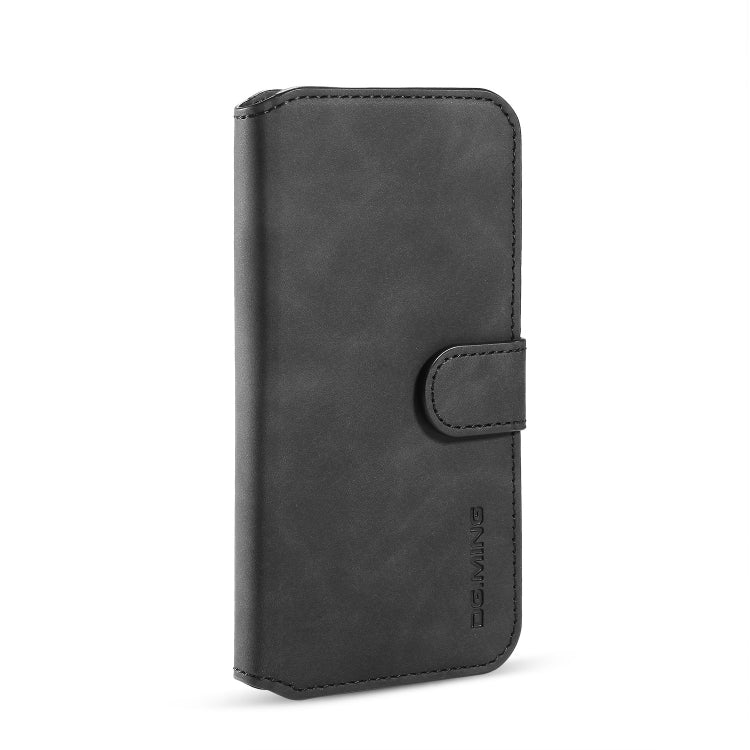 DG.MING Retro Oil Side Horizontal Flip Case with Holder & Card Slots & Wallet for iPhone 11 Pro Max(Black) - HoMEdemic™ 