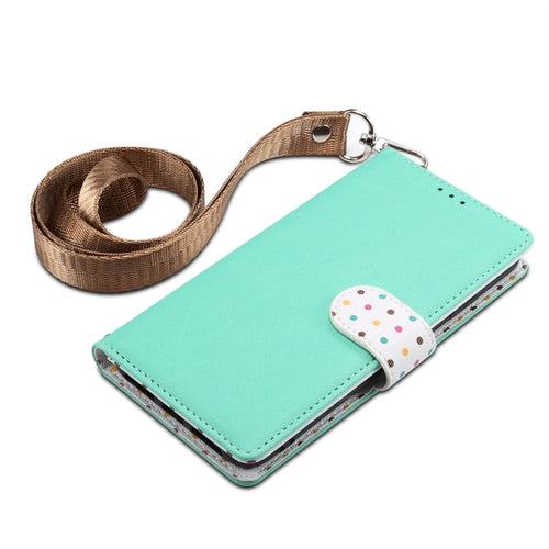 Wave Point Horizontal Flip Leather Case with Card Slots & Holder & Wallet & Lanyard - HoMEdemic™ 